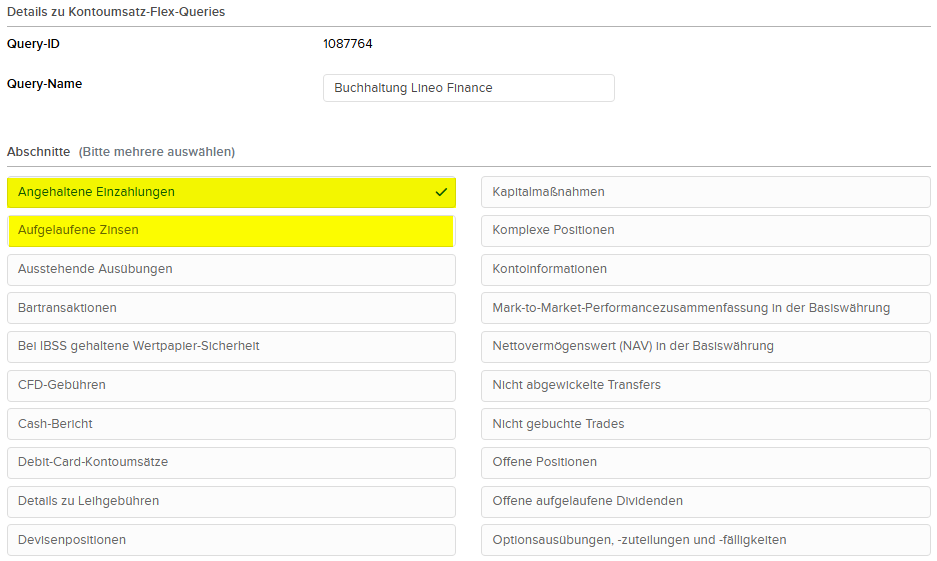 Anmeldung Interactive Brokers