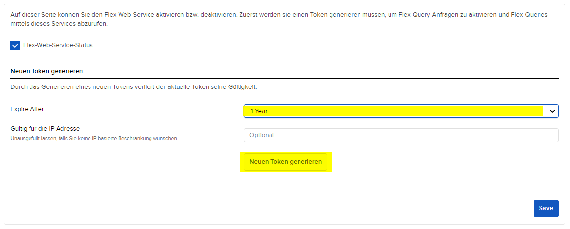 Anmeldung Interactive Brokers