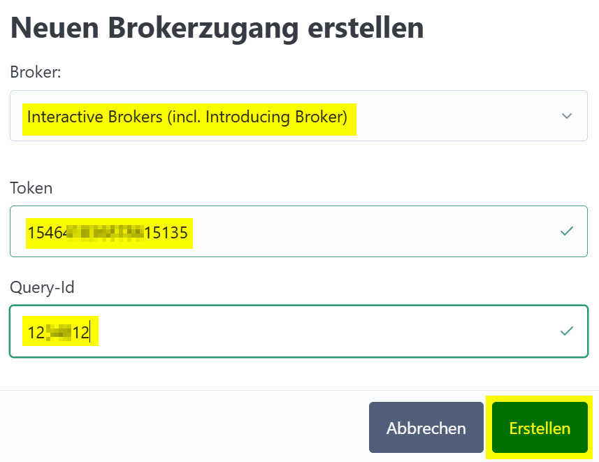Anmeldung Interactive Brokers