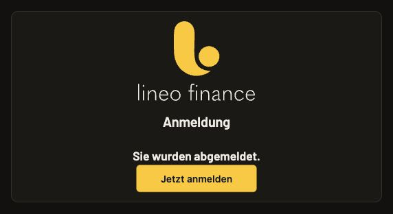 Bestätigung der Abmeldung mit der Schaltfläche Jetzt anmelden